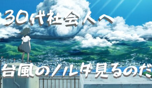 30代の社会人よ、疲れた心にビンタをくれる映画！U-NEXTで『台風のノルダ』を観ろ！